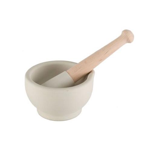 Unglazed Mortar & Pestle 4"-8.5" by Milton Brook Potteries