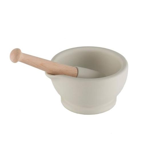 Unglazed Mortar & Pestle 4"-8.5" by Milton Brook Potteries