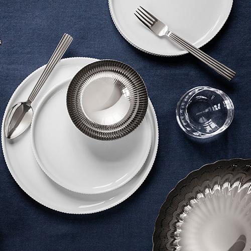 Georg Jensen Bernadotte 8.8 oz. Porcelain Thermal Mug, Set of 2