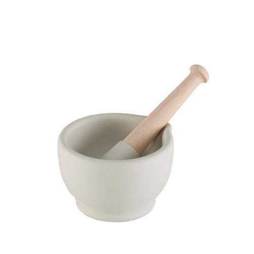 Unglazed Mortar & Pestle 4"-8.5" by Milton Brook Potteries