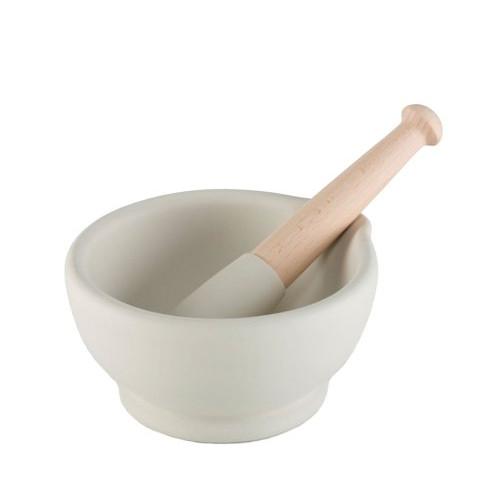 Unglazed Mortar & Pestle 4"-8.5" by Milton Brook Potteries
