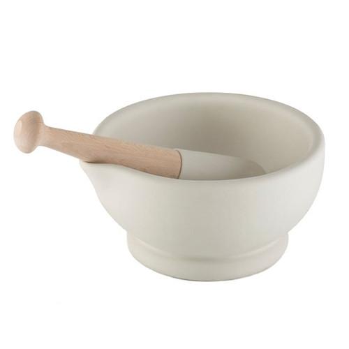 Unglazed Mortar & Pestle 4"-8.5" by Milton Brook Potteries