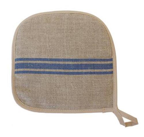 French Monogramme Linen Pot Holders by Thieffry Freres & Cie