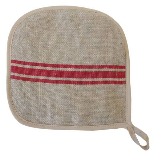 French Monogramme Linen Pot Holders by Thieffry Freres & Cie