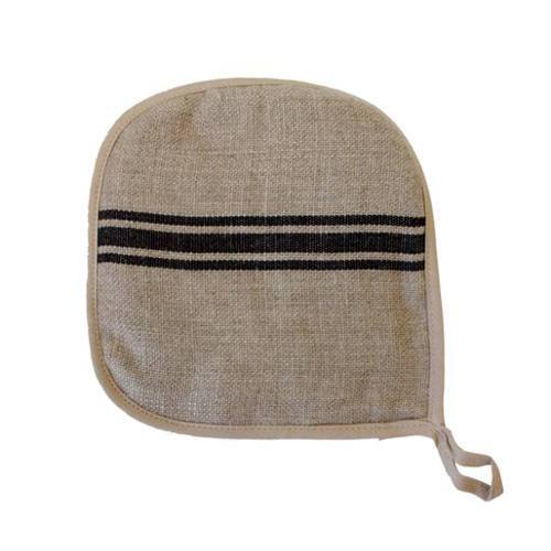 French Monogramme Linen Pot Holders by Thieffry Freres & Cie