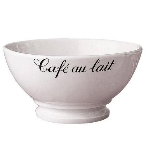 Porcelain 13 oz European Footed Coffee or Cafe au Lait Bowl by Pillivuyt